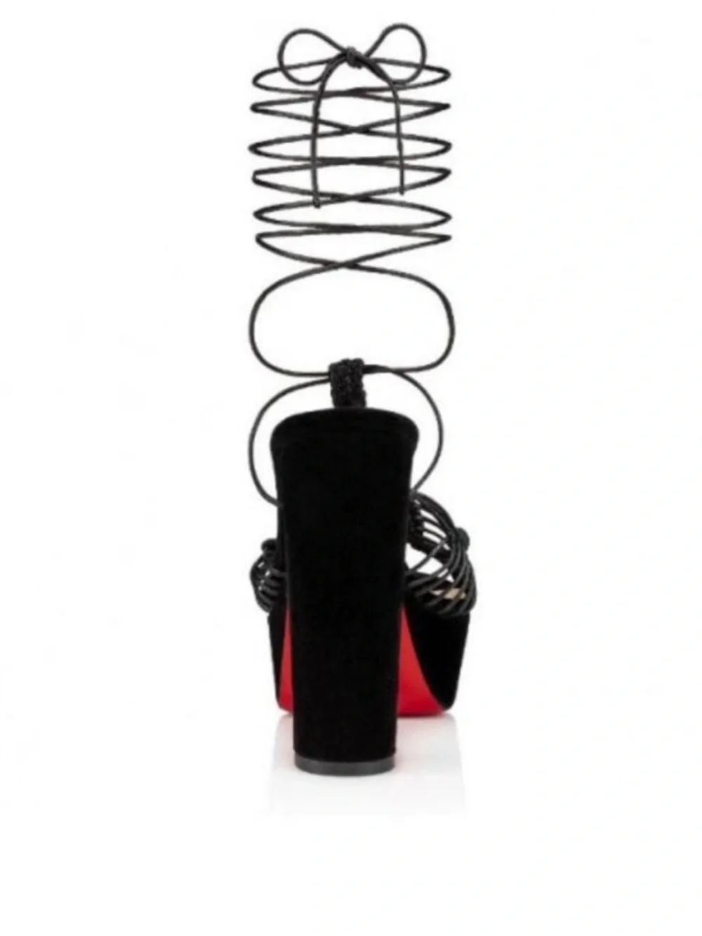 Christian Louboutin Janis in heels Alta 130mm wrap around heels RETAIL 1,295
